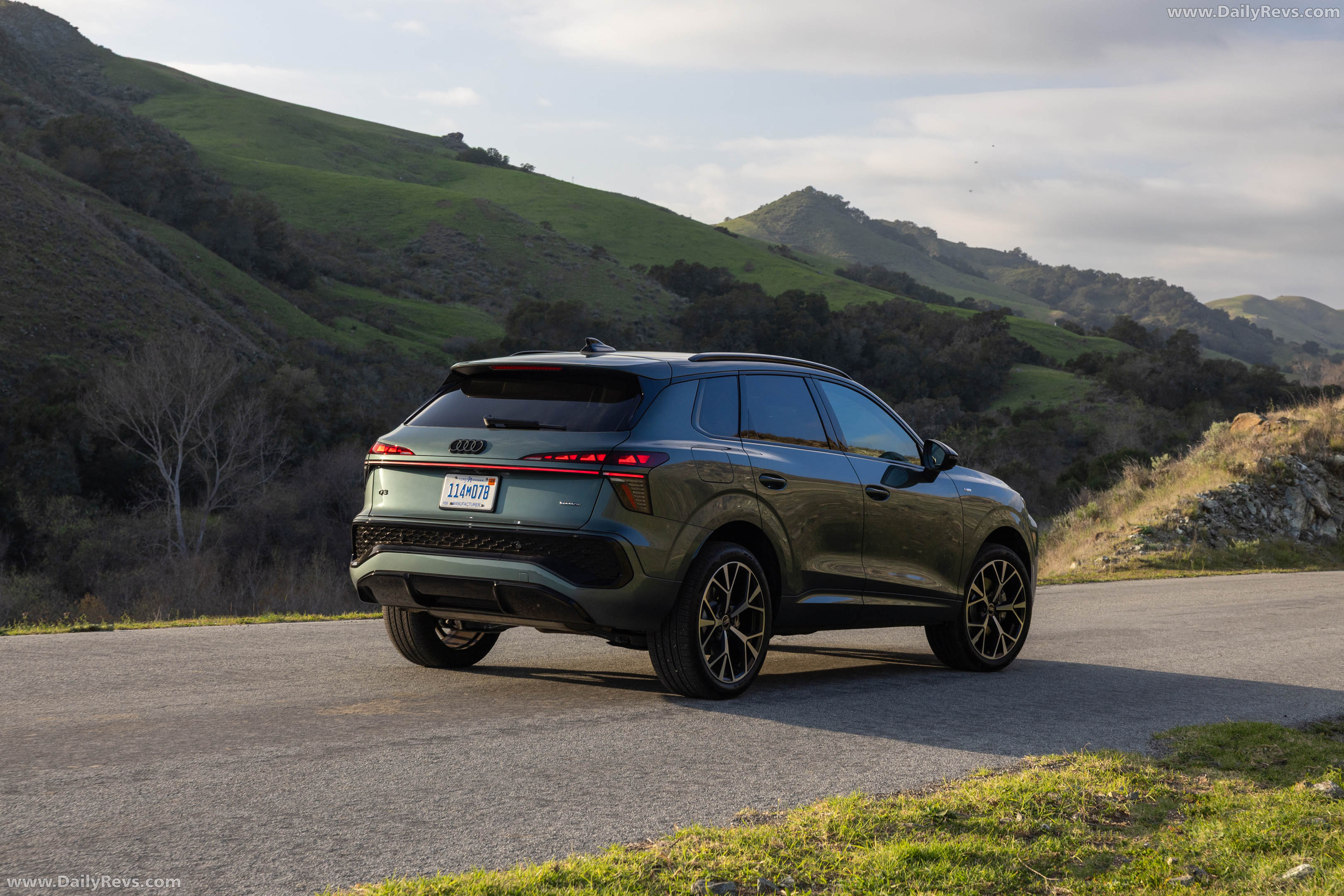 2026 Audi Q3 S-Line F3 Sage Green Rear View