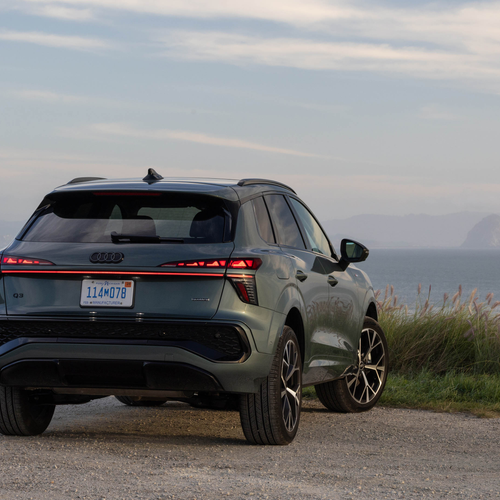 2026 Audi Q3 S-Line F3 Sage Green Rear View