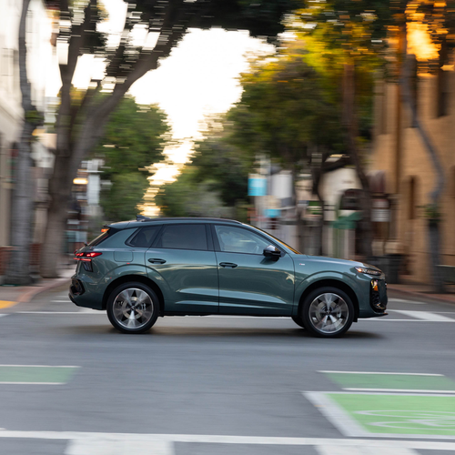 2026 Audi Q3 S-Line F3 Sage Green Side View