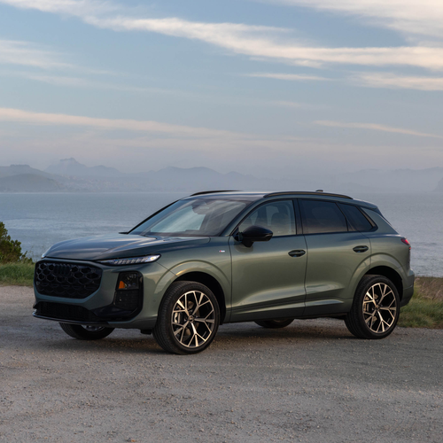2026 Audi Q3 S-Line F3 Sage Green Side View