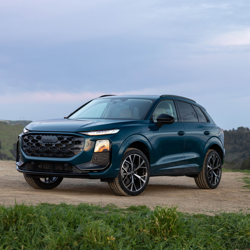 2026 Audi Q3 S-Line F3 Malpelo Blue Front View