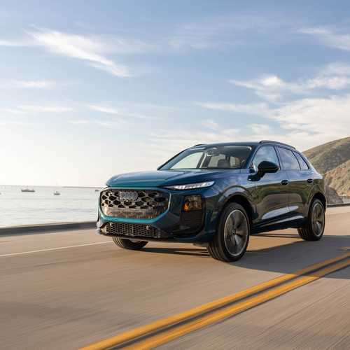 2026 Audi Q3 S-Line F3 Malpelo Blue Front View