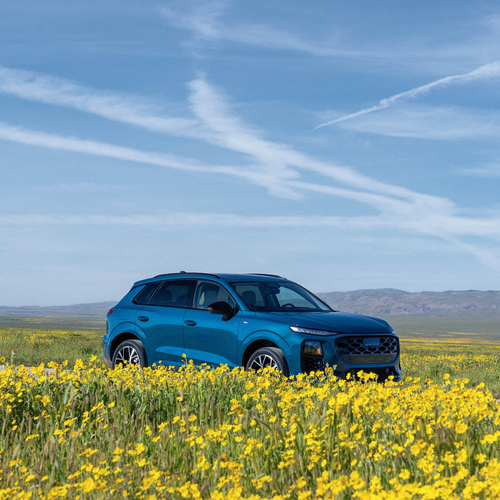 2026 Audi Q3 S-Line F3 Malpelo Blue Front View