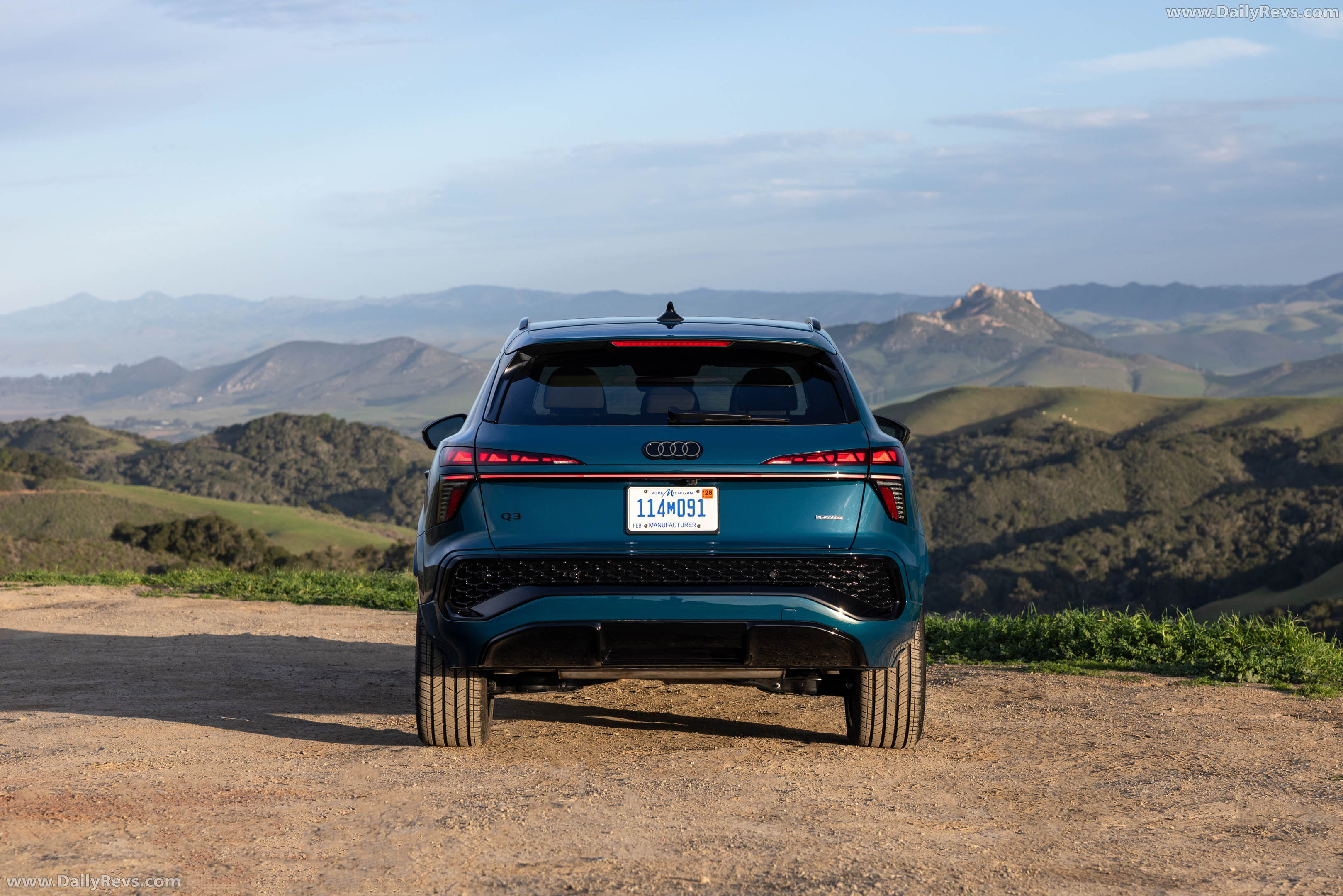 2026 Audi Q3 S-Line F3 Malpelo Blue Rear View