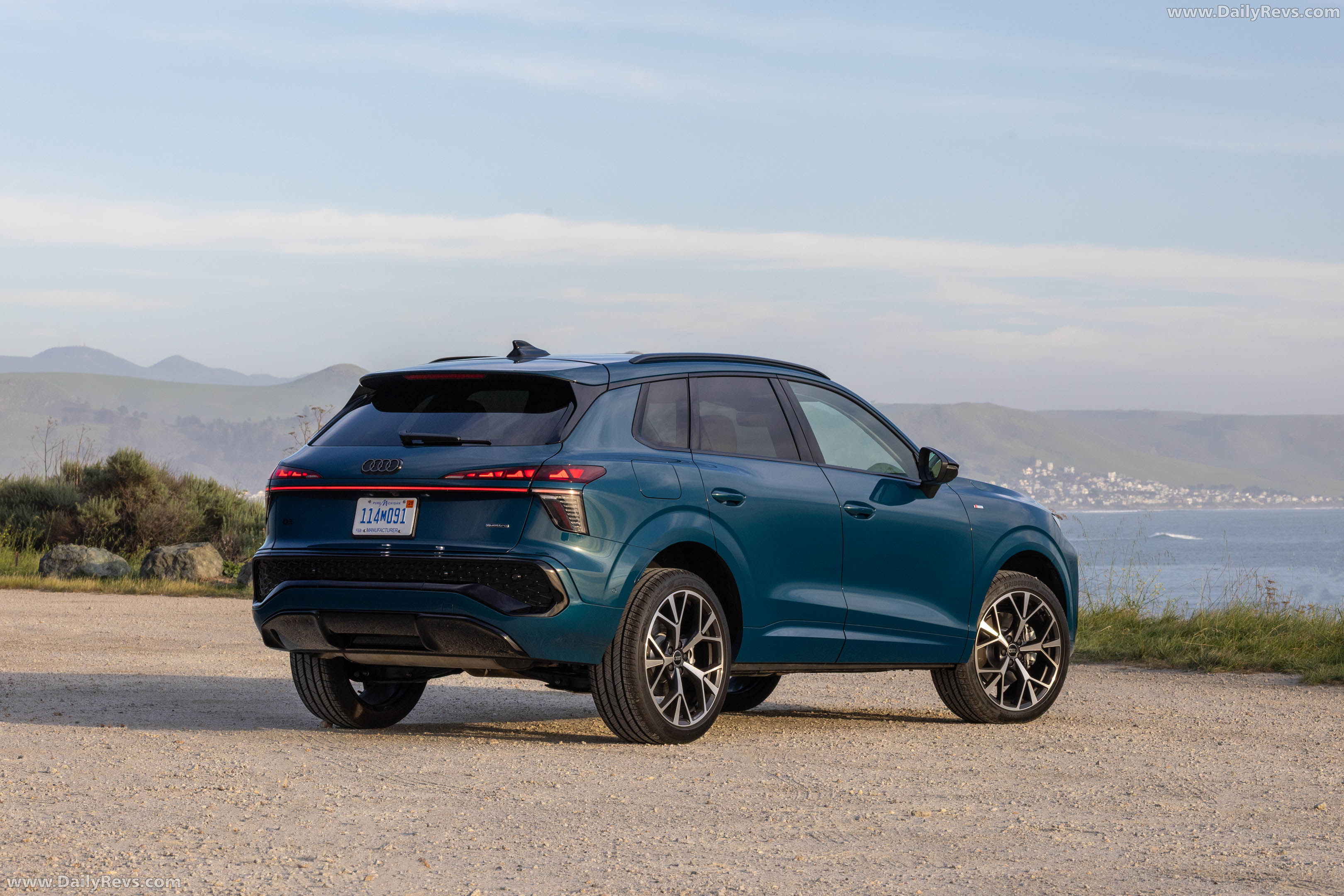 2026 Audi Q3 S-Line F3 Malpelo Blue Rear View