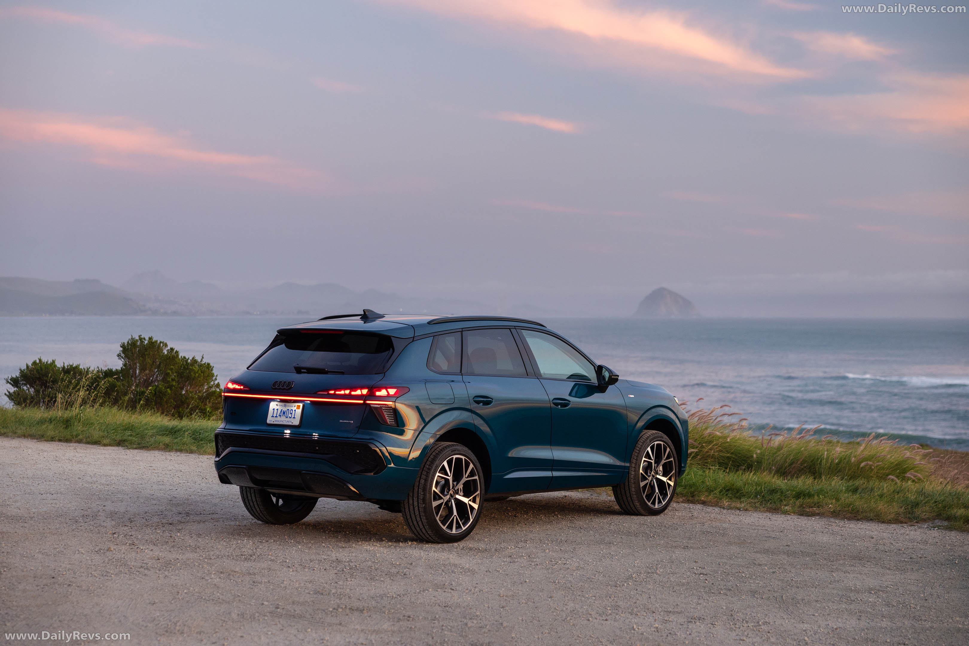 2026 Audi Q3 S-Line F3 Malpelo Blue Rear View