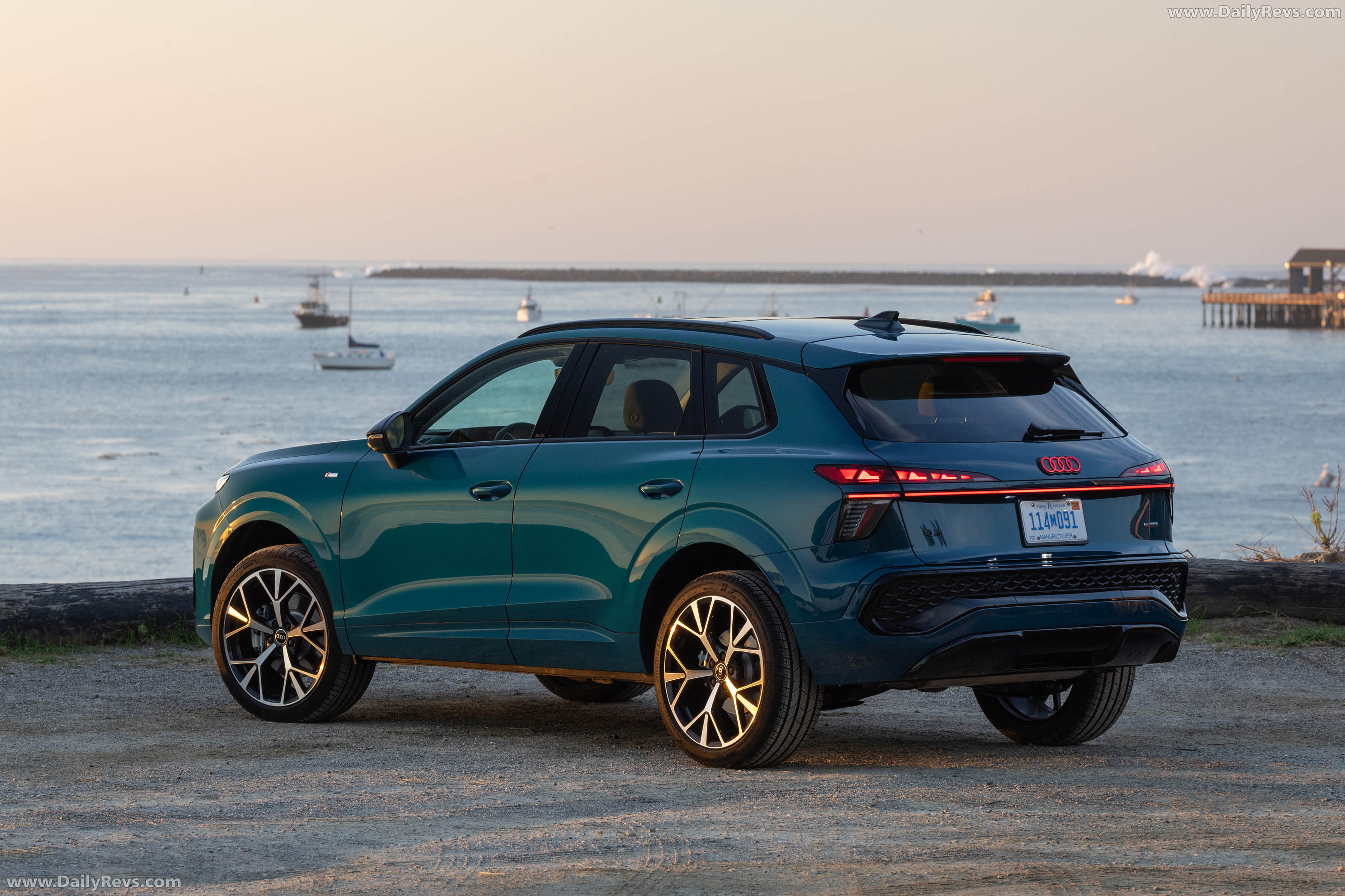 2026 Audi Q3 S-Line F3 Malpelo Blue Rear View