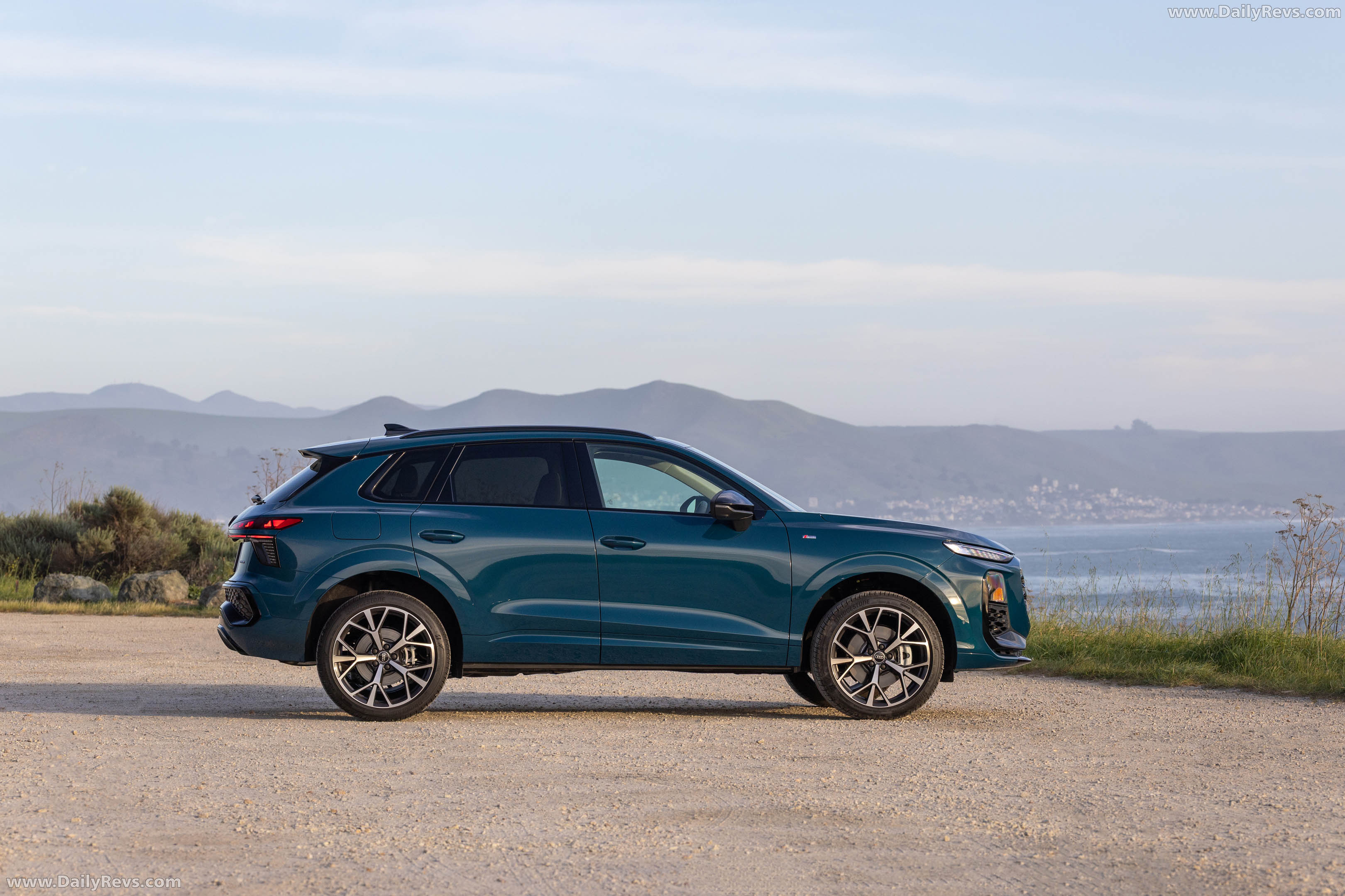 2026 Audi Q3 S-Line F3 Malpelo Blue Side View