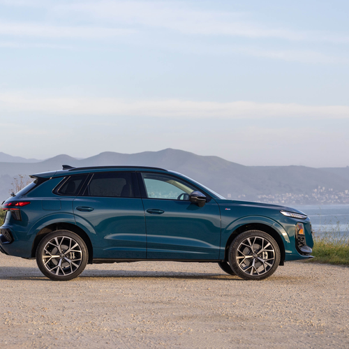 2026 Audi Q3 S-Line F3 Malpelo Blue Side View