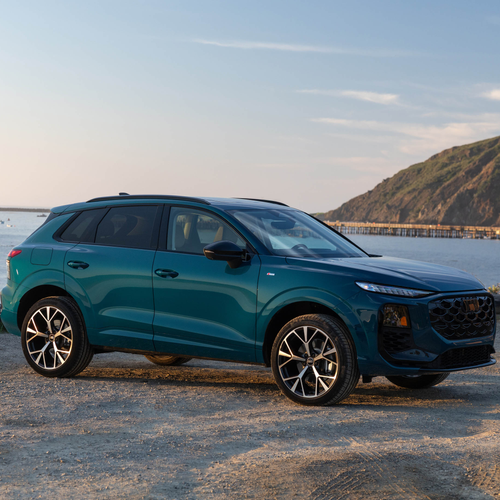 2026 Audi Q3 S-Line F3 Malpelo Blue Side View