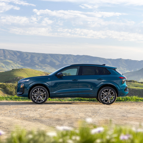 2026 Audi Q3 S-Line F3 Malpelo Blue Side View