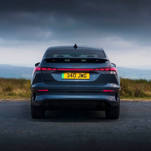 2027 Audi Q4 e-tron Sportback F4 UK Version Rear View