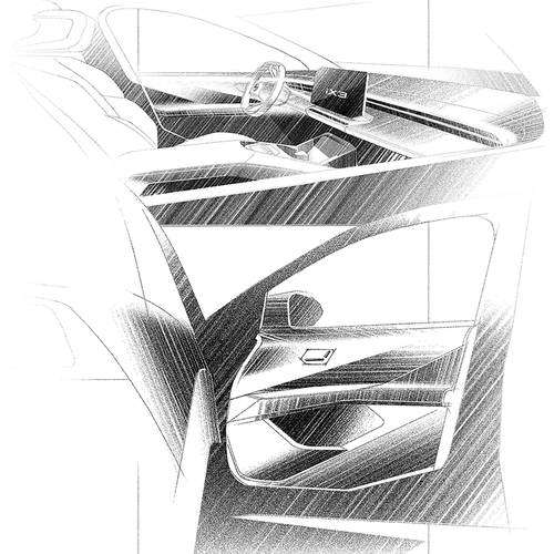 2026 BMW iX3 50 xDrive NA5 Sketches
