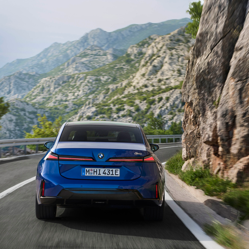 2027 BMW i3 50 xDrive NA0 M Le Castellet Blue Rear View