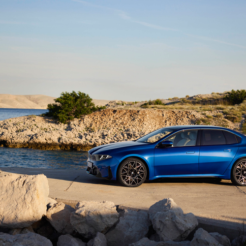 2027 BMW i3 50 xDrive NA0 M Le Castellet Blue Side View