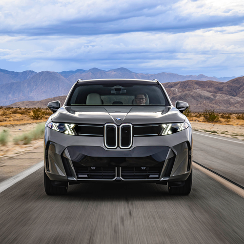 2027 BMW iX5 60 xDrive G65 Pine Grey Front View