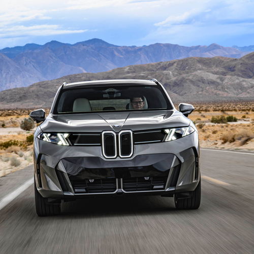 2027 BMW iX5 60 xDrive G65 Pine Grey Front View