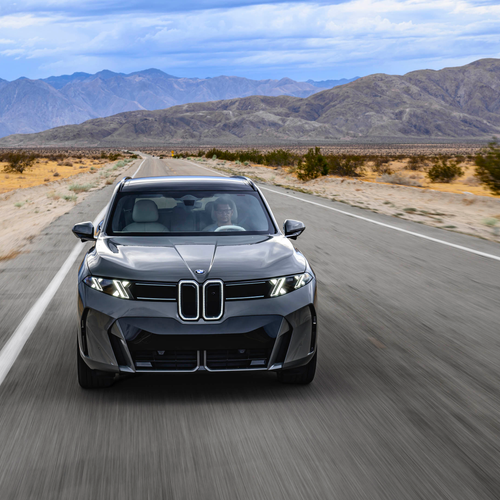 2027 BMW iX5 60 xDrive G65 Pine Grey Front View