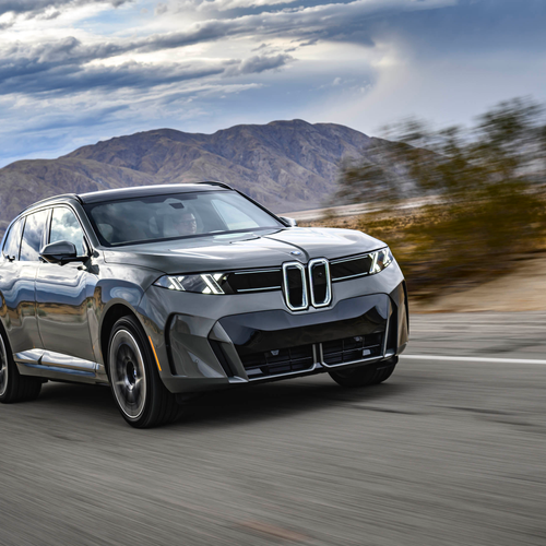 2027 BMW iX5 60 xDrive G65 Pine Grey Front View