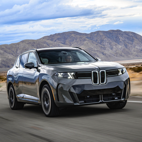 2027 BMW iX5 60 xDrive G65 Pine Grey Front View