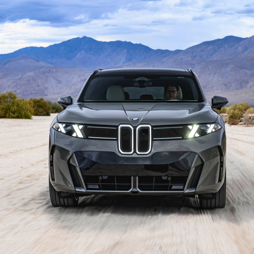 2027 BMW iX5 60 xDrive G65 Pine Grey Front View