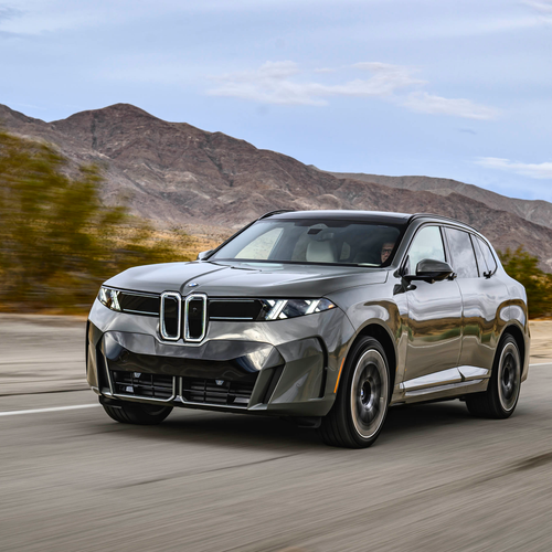 2027 BMW iX5 60 xDrive G65 Pine Grey Front View