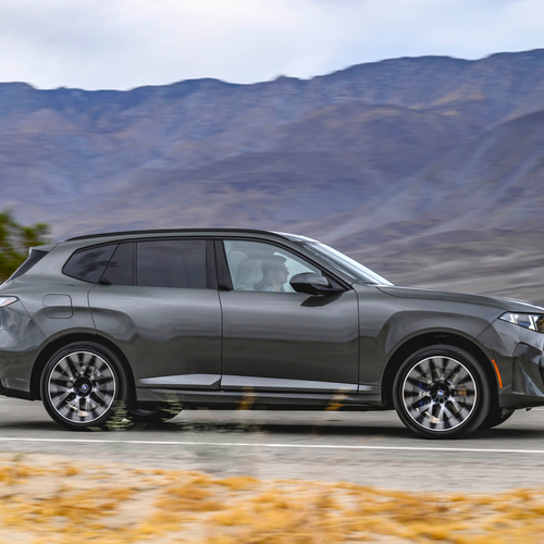 2027 BMW iX5 60 xDrive G65 Pine Grey Side View