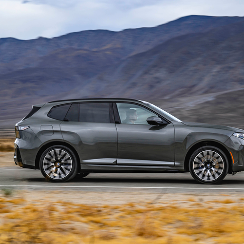 2027 BMW iX5 60 xDrive G65 Pine Grey Side View