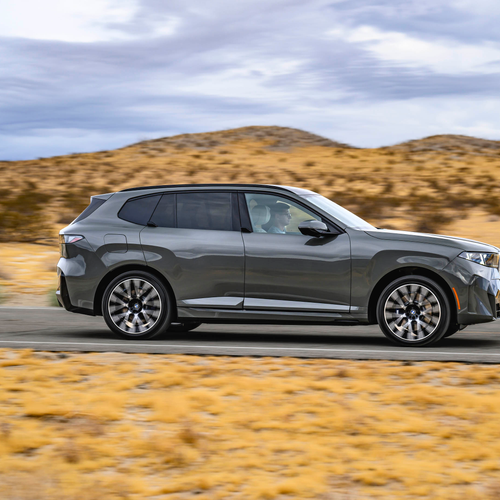 2027 BMW iX5 60 xDrive G65 Pine Grey Side View