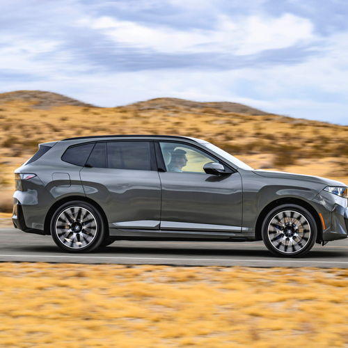 2027 BMW iX5 60 xDrive G65 Pine Grey Side View