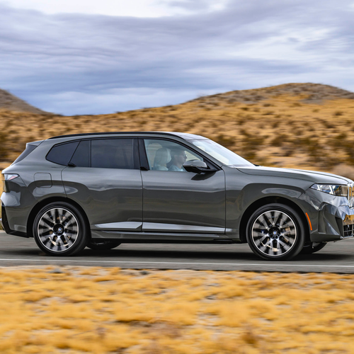 2027 BMW iX5 60 xDrive G65 Pine Grey Side View