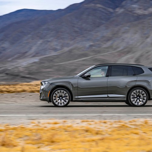 2027 BMW iX5 60 xDrive G65 Pine Grey Side View