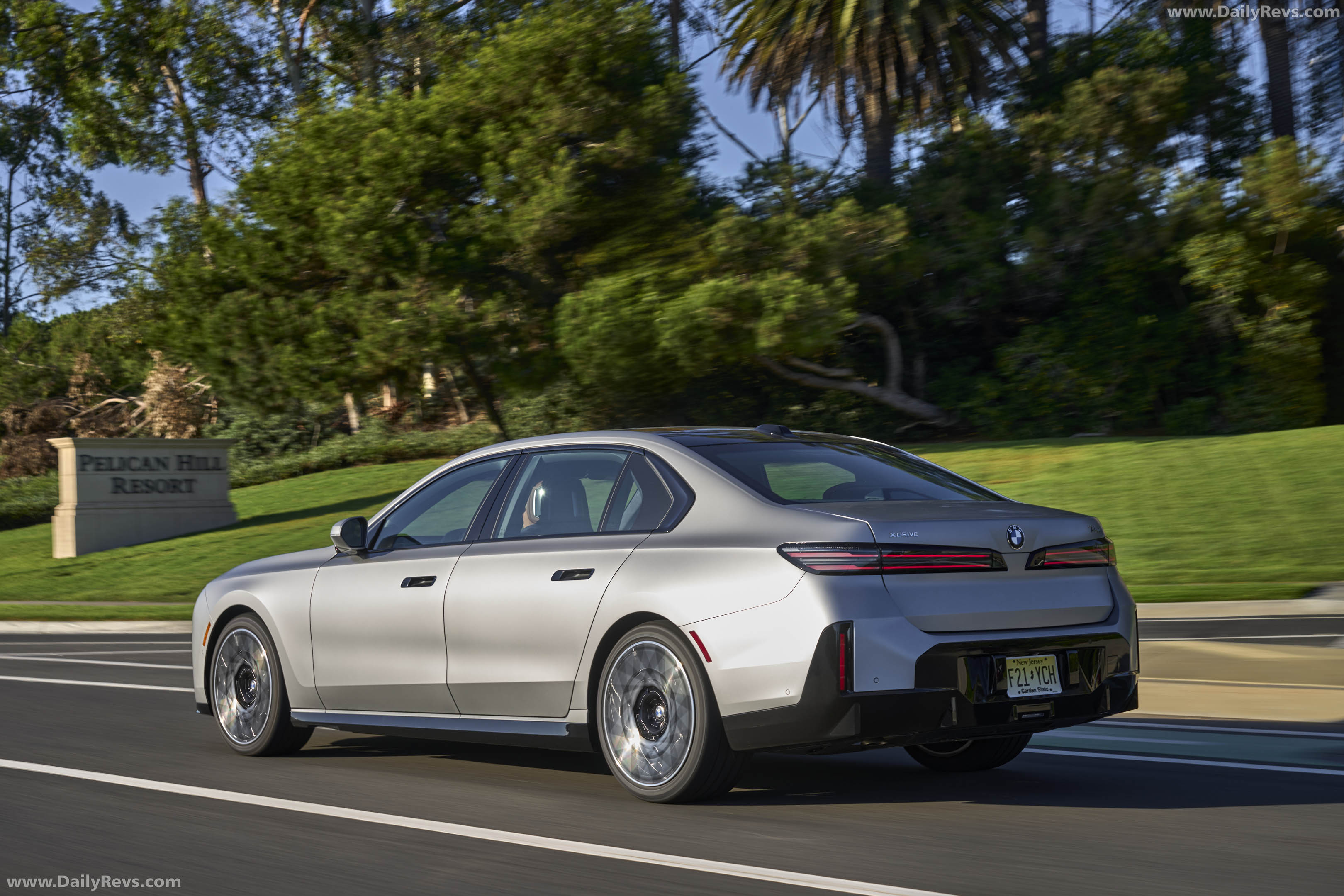 2027 BMW 740 xDrive M Sport Package G70 Rear View