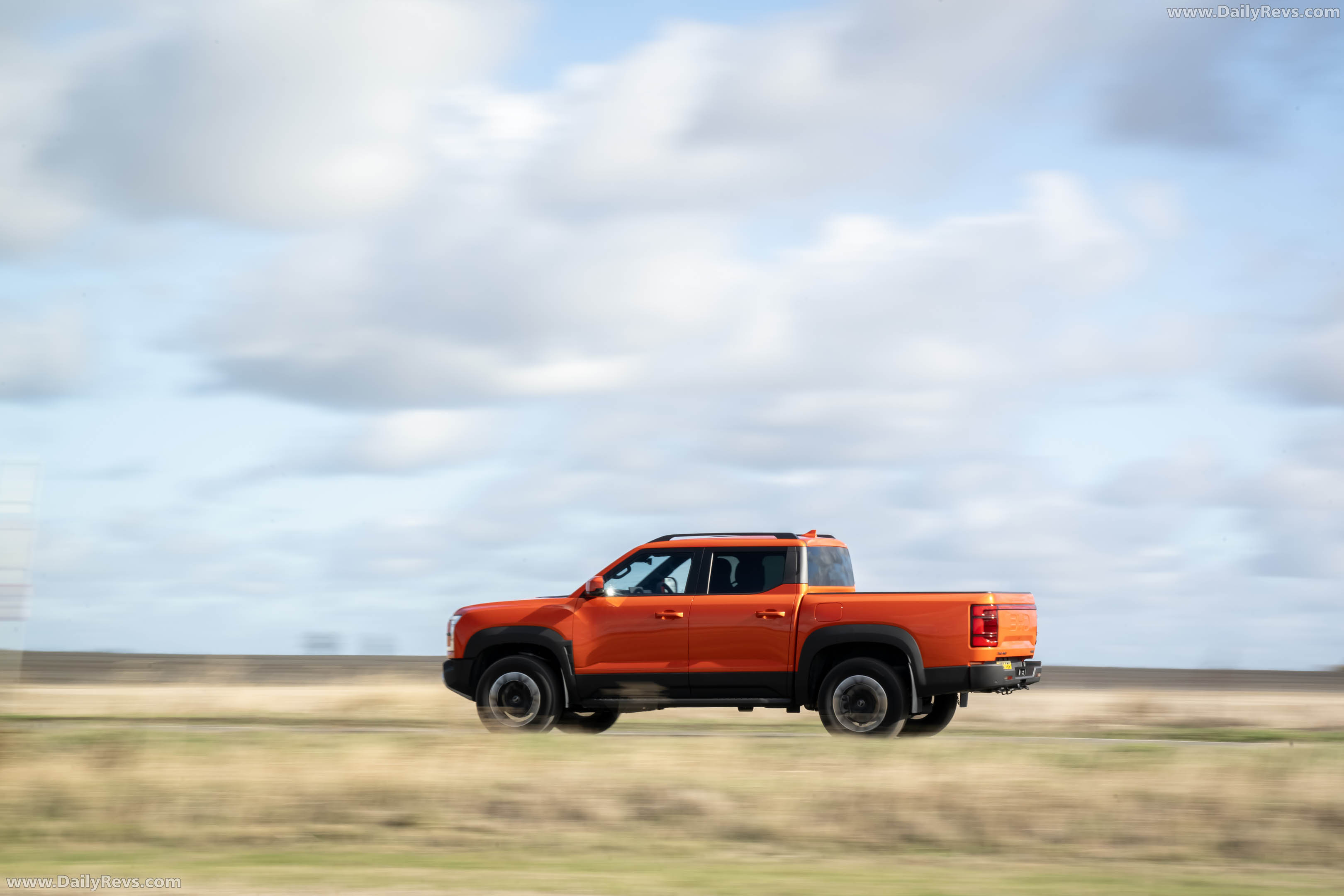 2026 BYD Shark Sunrise Orange Side View