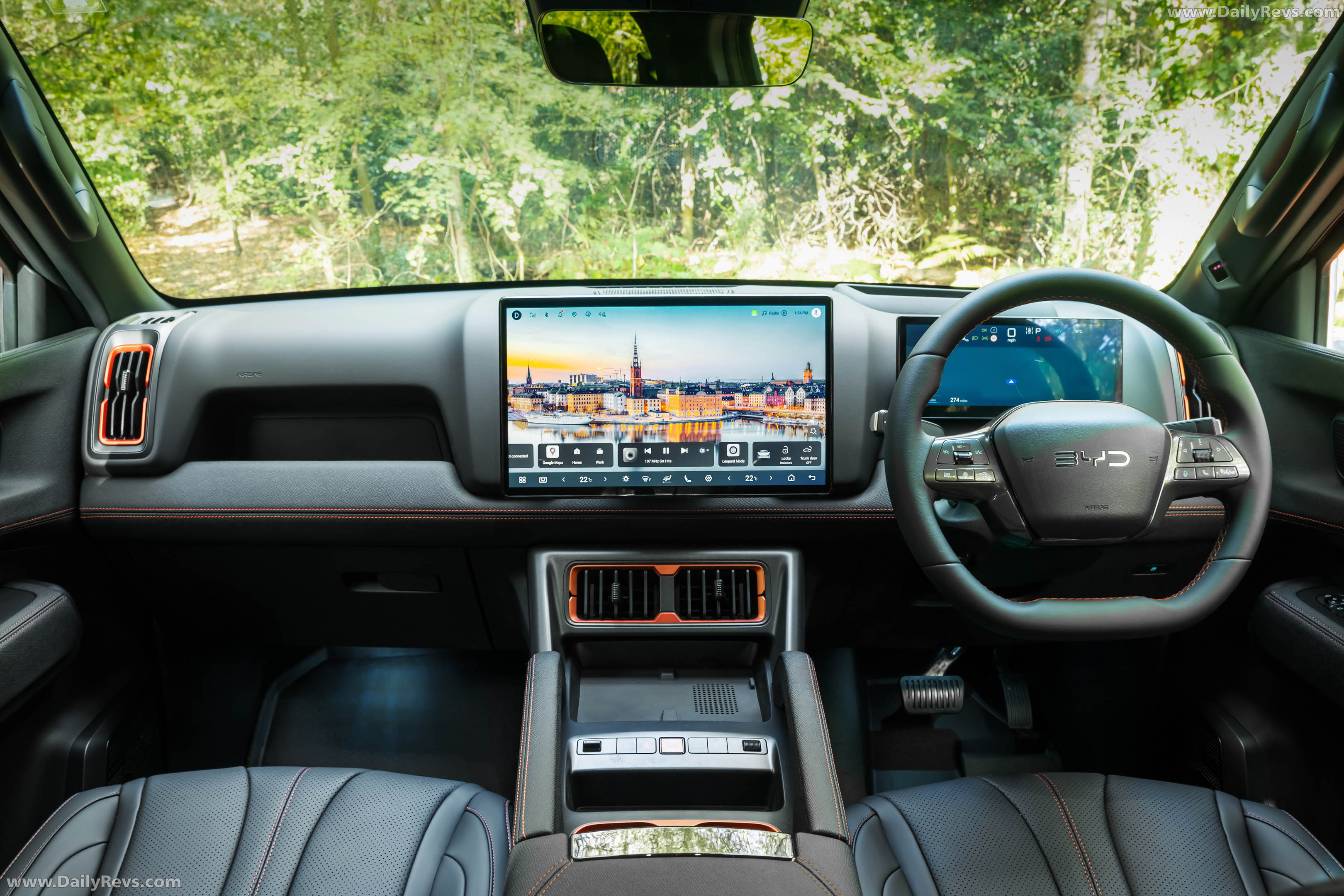 2026 BYD Shark Sunrise Orange Interior