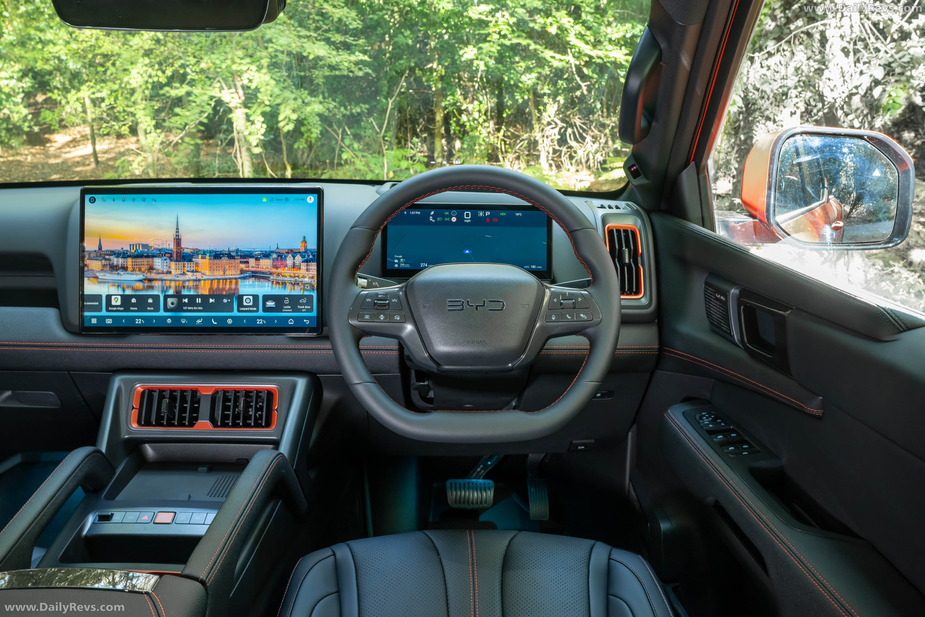 2026 BYD Shark Sunrise Orange Interior