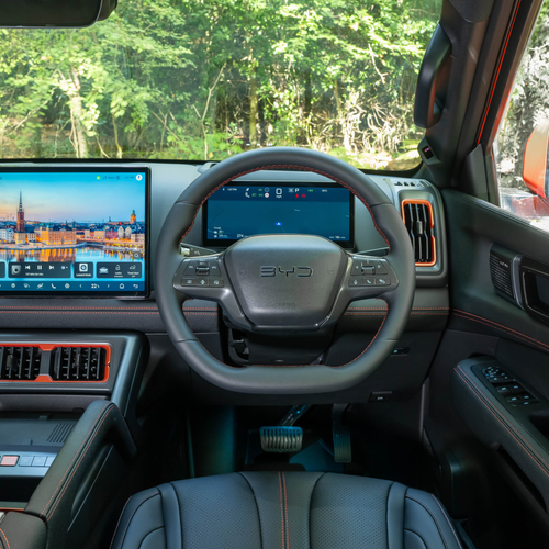 2026 BYD Shark Sunrise Orange Interior