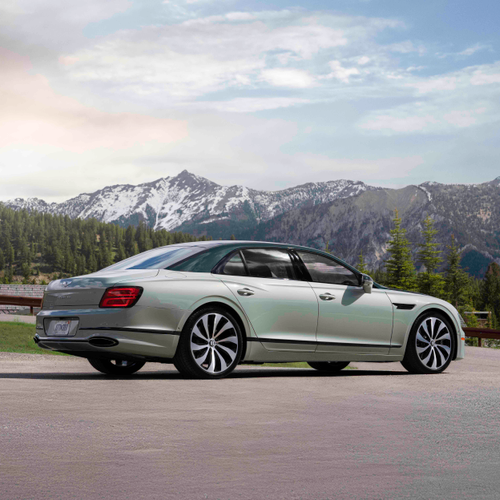 2025 Bentley Flying Spur Cumbarian Green Rear View