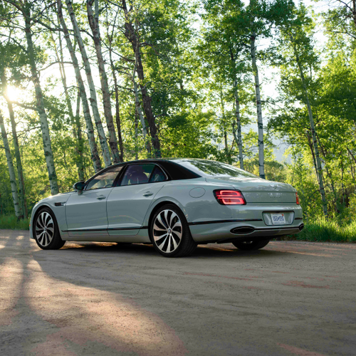 2025 Bentley Flying Spur Cumbarian Green Rear View