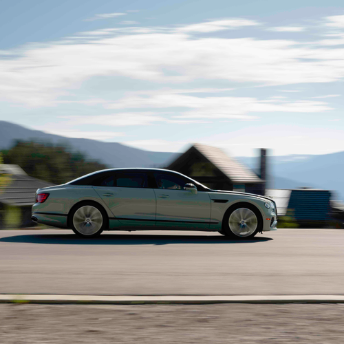 2025 Bentley Flying Spur Cumbarian Green Side View