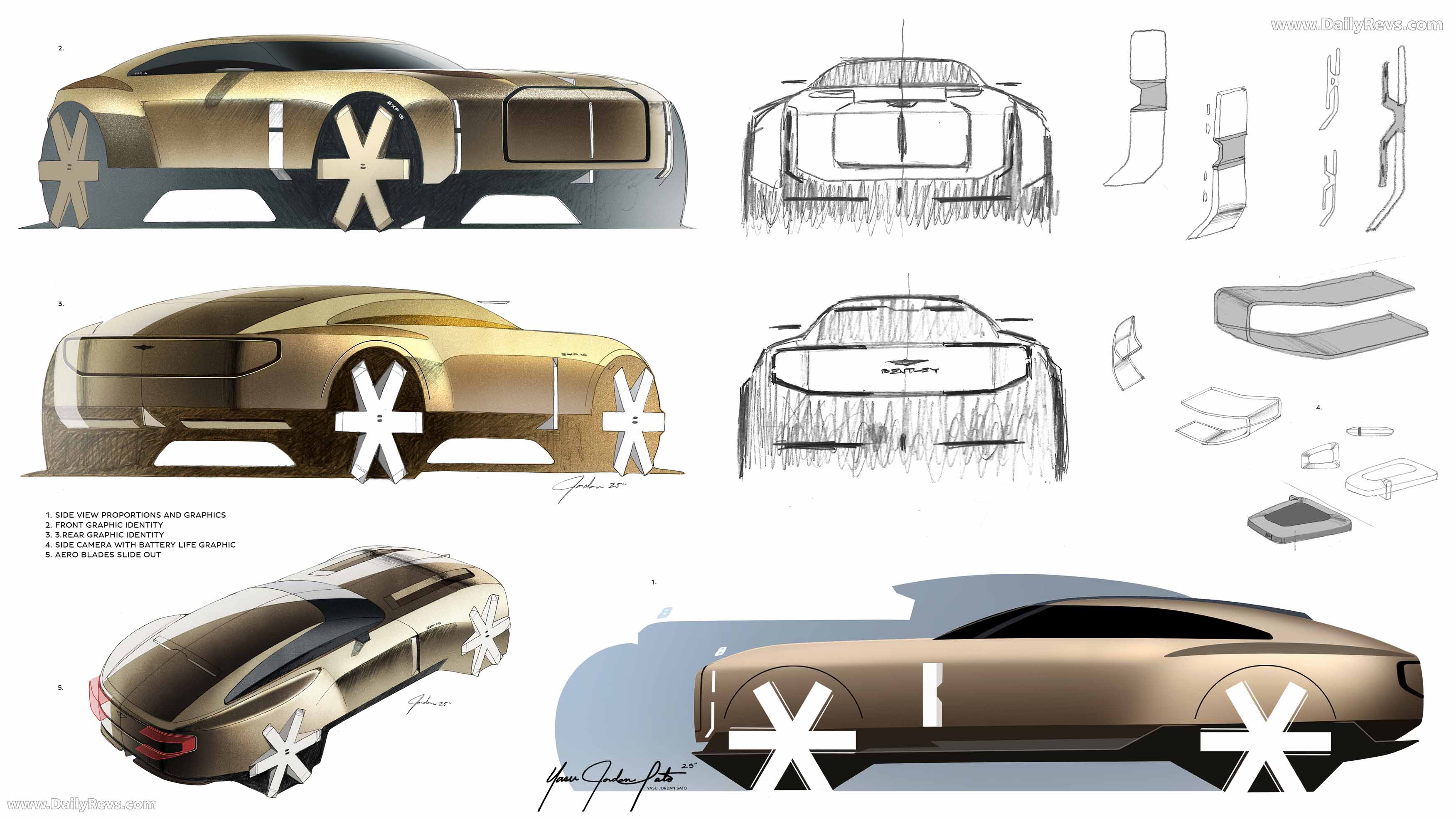 2025 Bentley EX 15 Concept Sketches