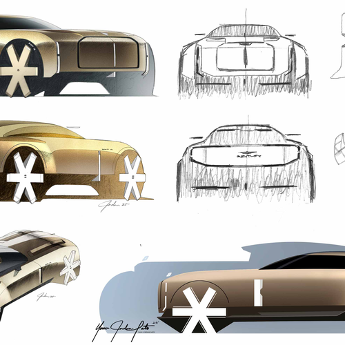 2025 Bentley EX 15 Concept Sketches