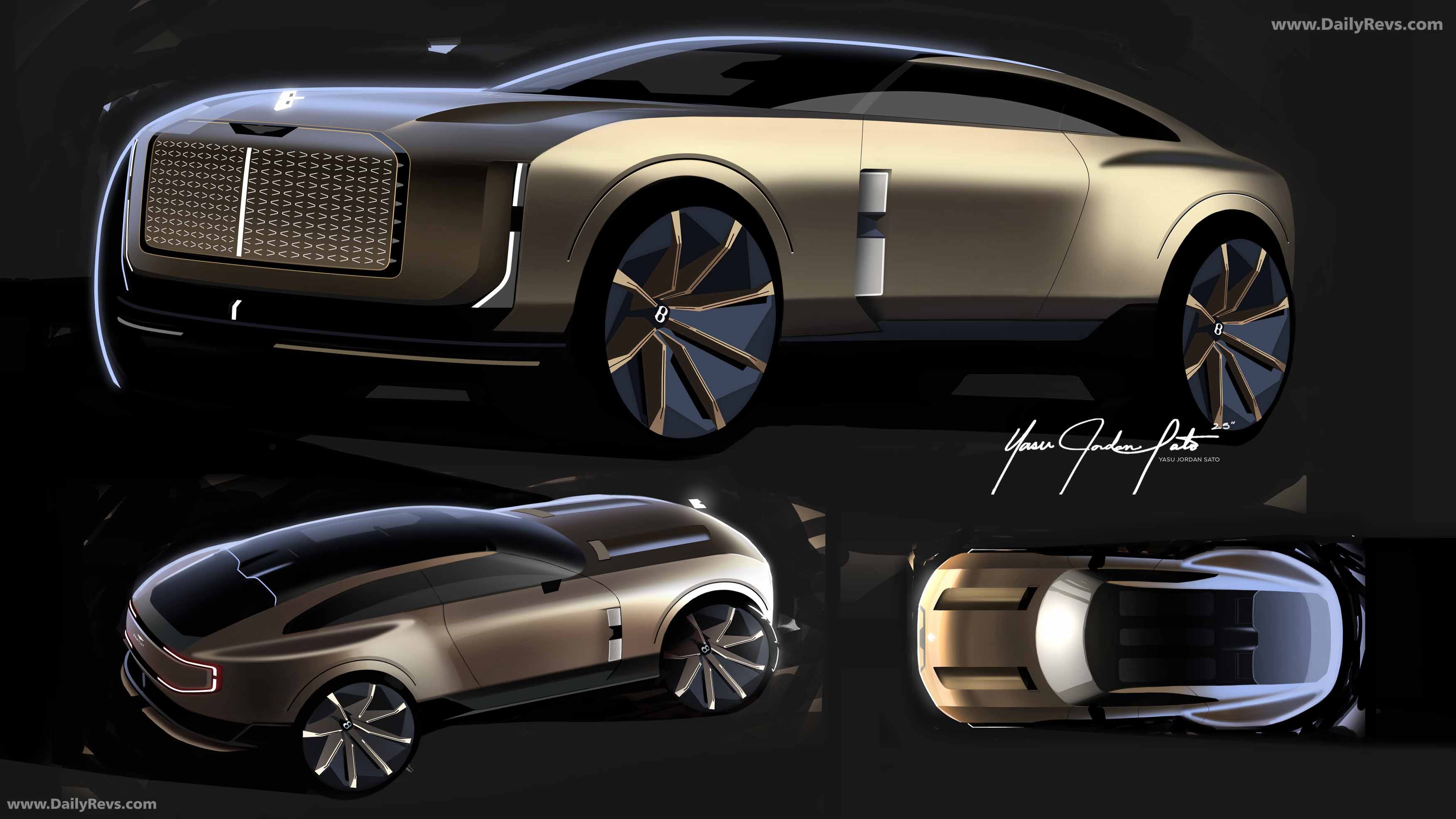 2025 Bentley EX 15 Concept Sketches