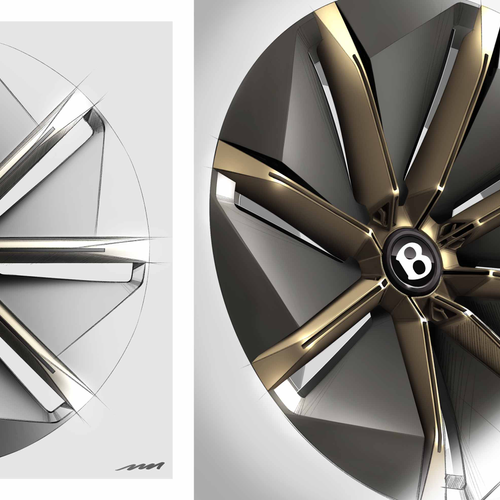 2025 Bentley EX 15 Concept Sketches