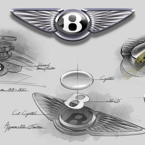 2025 Bentley EX 15 Concept Sketches