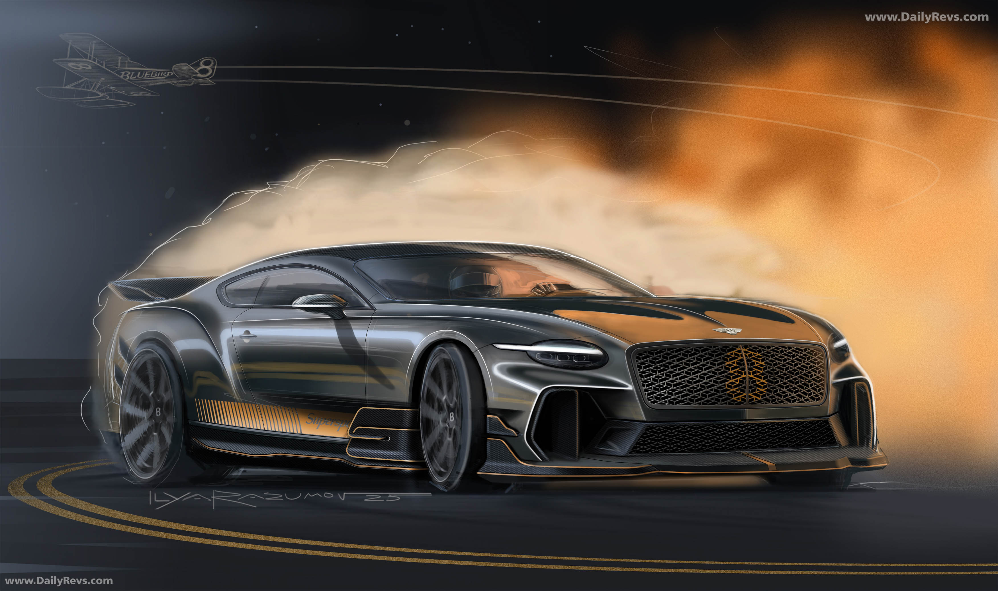 2027 Bentley Supersports Sketches