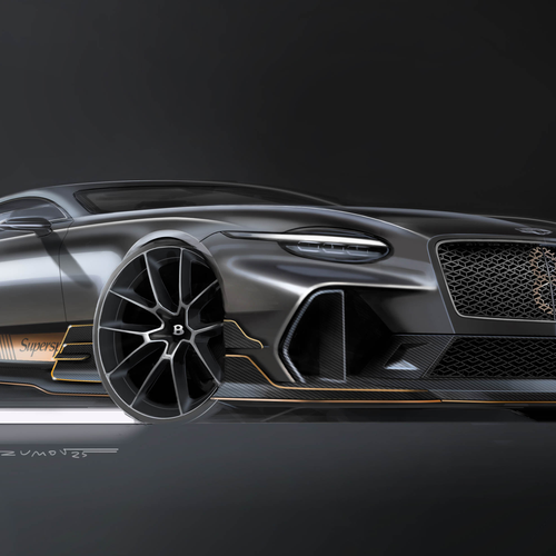 2027 Bentley Supersports Sketches