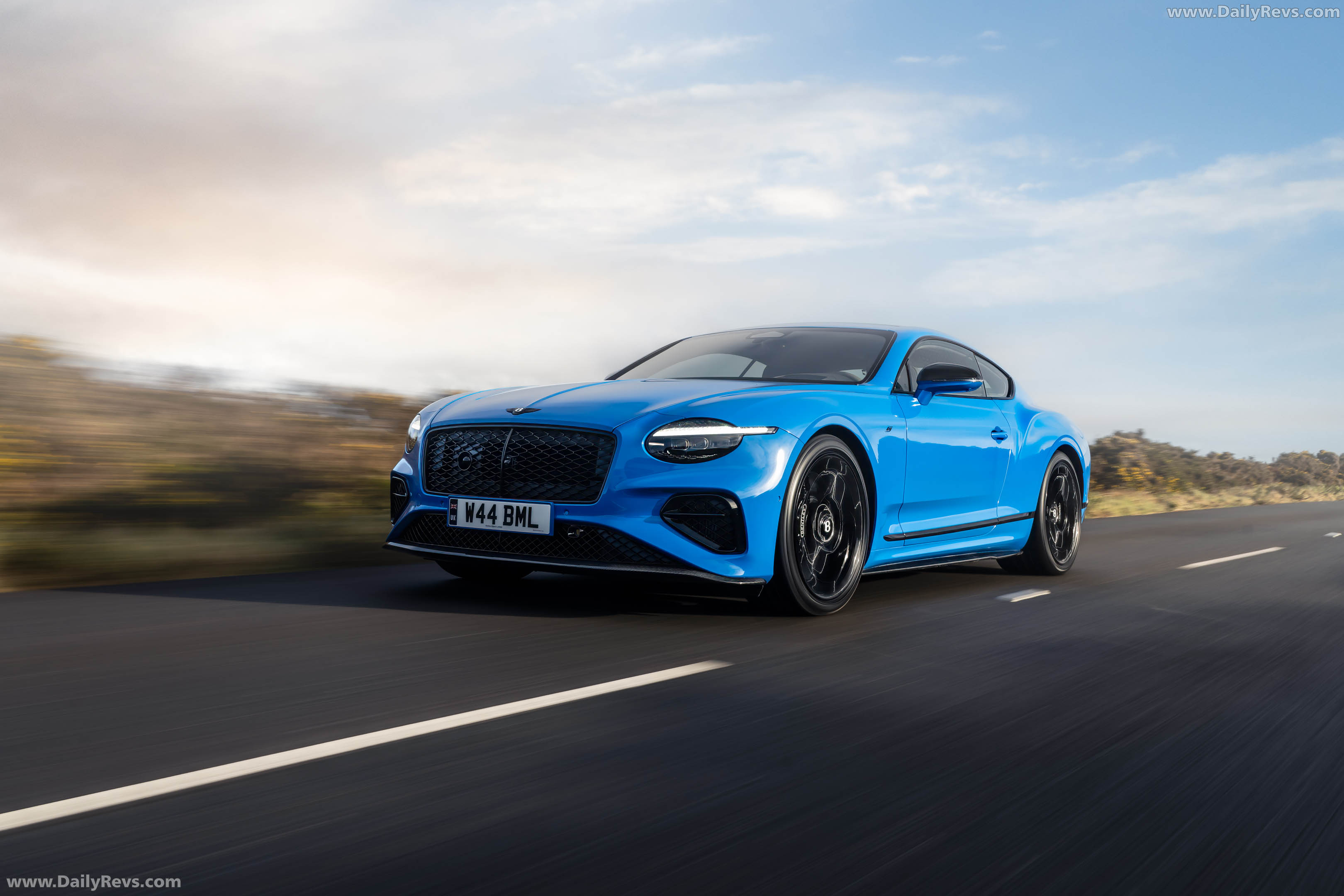 2027 Bentley Continental GT S Spark Blue Front View