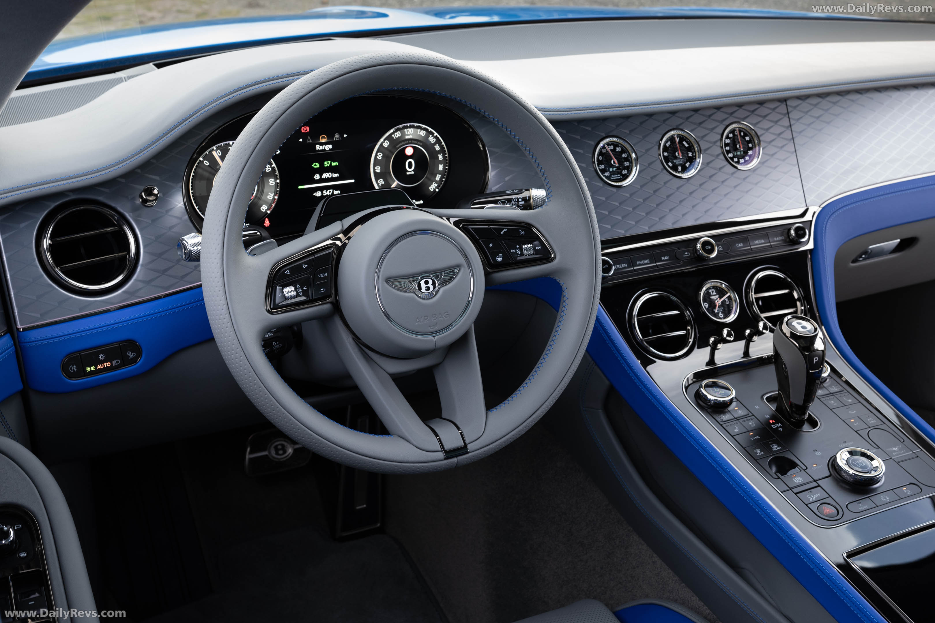2027 Bentley Continental GT S Spark Blue Interior