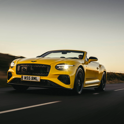2027 Bentley Continental GTC S Cyber Yellow Front View
